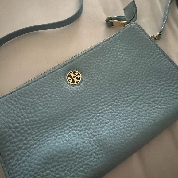 Tory Burch Teal Leather Crossbody Bag - Picture 2 of 4